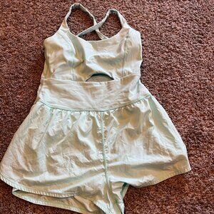 Teal Free People Romper